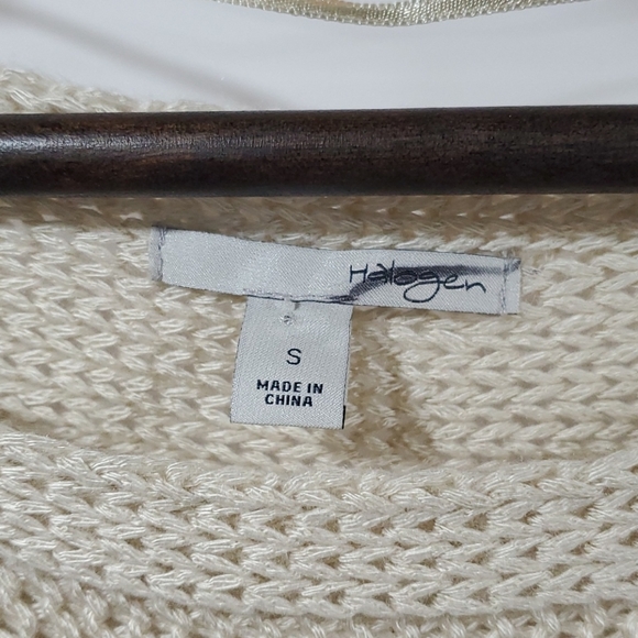 Halogen knit cotton wide sleeved sweater - Picture 3 of 4